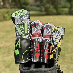 Durable Golf Club Protective Case, Poker Element Design, Best Protection for Your Golf Accessories, Essential Golfing Gear, Golf Bag