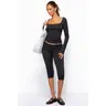 Ravena Foldover Capri Leggings