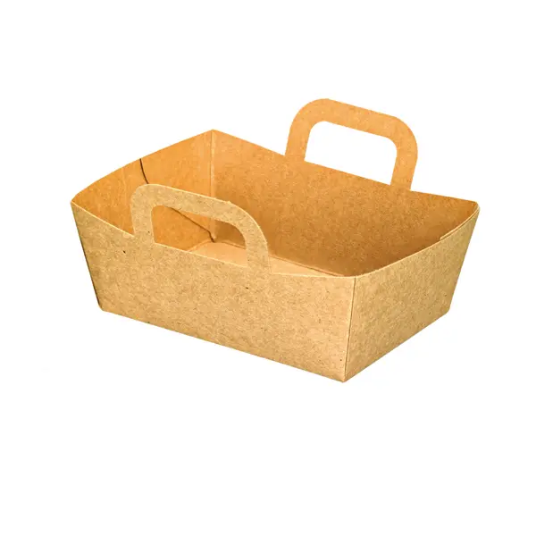 Packnwood 210CPANIER 9 oz Mini Kraft Basket - 3.75 x 2.75 x 1.4 in.