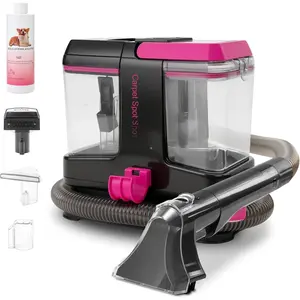 Portable Carpet Cleaner Upholstery Deep Cleaner, Deep Cleaning for Carpet, Couch, with Deep Cleaning Solution,Blackpink