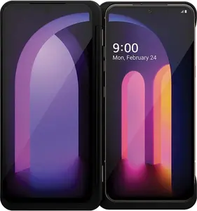 Dual Screen Case for LG V60 ThinQ 5G - Black (LM-V605N) Bundled with Cover Case (Without Charging Adapter)