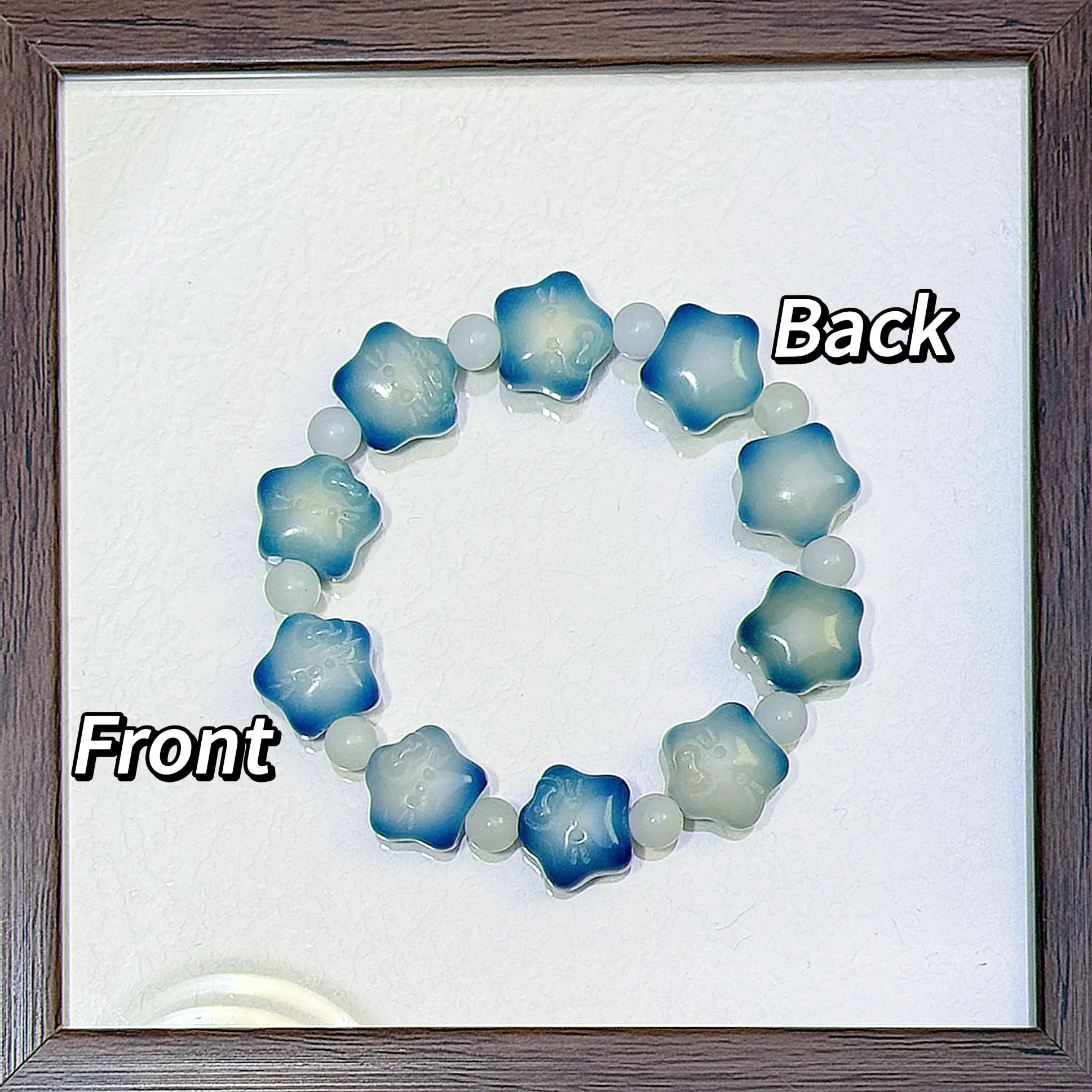 (C12) blue kitty star*25