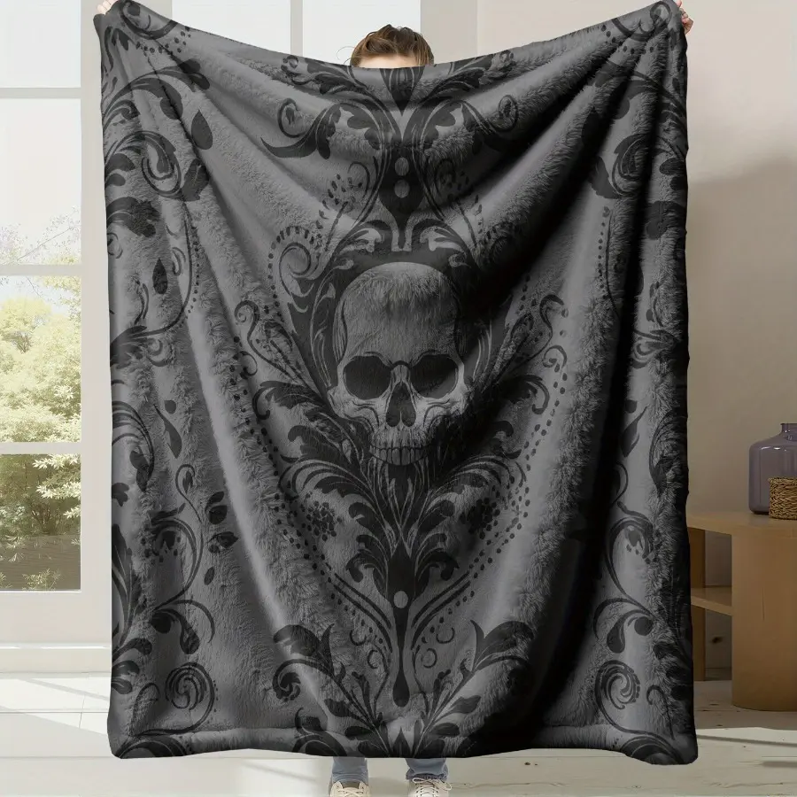 300GSM Double Brushed Ultra Soft Flannel & Milk Fleece Blanket - Durable, Anti-Static, Wrinkle Resistant, Lightweight, Warm, Solid Colors, Multi-Size (Max 60*80in) - Cozy Setup, Warm Aesthetic for Bed, Watch Party Use