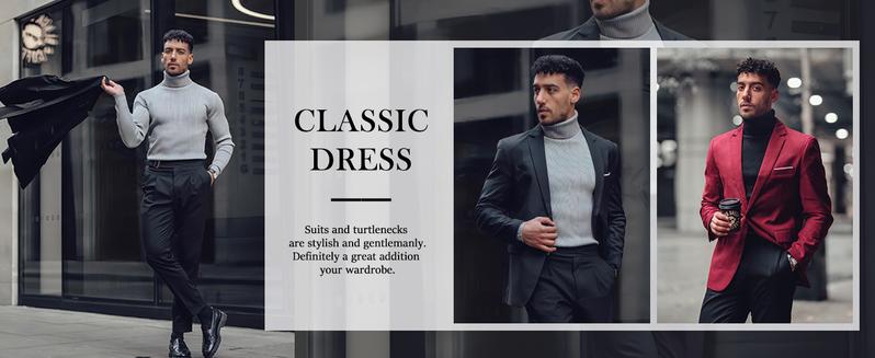 Coofandy Fall Outfits Men's Knitted Ribbed Turtleneck/High Neck Slim Fit Basic Sweater - Best Choice in Winter Casual Fabric Knitwear Menswear Soft Jacket Jeans Long Outdoor Pullover Suit Long Sleeve Thick Coofandy Fall Outfits Men's Knitted Ribbed Turtleneck/High Neck Slim Fit Basic Sweater - Best Choice in Winter Casual Fabric Knitwear Menswear Soft Jacket Jeans Long Outdoor Pullover Suit Long Sleeve Thick