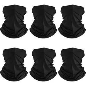 6Pcs-9Pcs Cooling Neck Gaiter Face Cover Summer Thin Breathable Bandana for Men Women Outdoor Cycling Fishing Dustproof