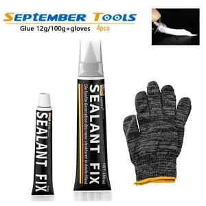 12g/100g Versatile Sealant Adhesive No Drilling Required Waterproof to Tiles Plastics Concrete Glass Metal Glue