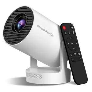 ENUOSUMA Mini Portable Projector HY300 ULTRA with 4K Support Bluetooth 5.4 WIFI6 5Watt Sound Auto Keystone Correction Android 11 210° Rotation