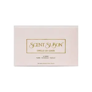 Scent Si Bon Luxury Scented Dryer Sheets - Le Rose - Vanilla, Sandalwood, and Patchouli Scents, 50 Premium Fabric Softener Sheets