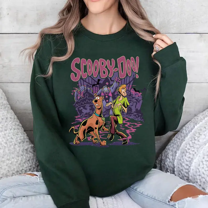 Vintage Scooby Shirt, 90s Halloween Movie T-Shirt, Retro Halloween Sweatshirt, Scooby Doo T-Shirt, Vintage Halloween Movie Character Tee, Vintage Halloween Shirt, Scooby Sweatshirt, Scooby.doo Sweatshirt