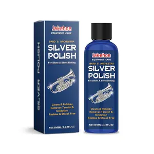 Jakehoe Silverware Cleaner, Brilliant Polish Solution for Jewelry Stains Removal, Daily Maintenance and Renovation of Household Silverware