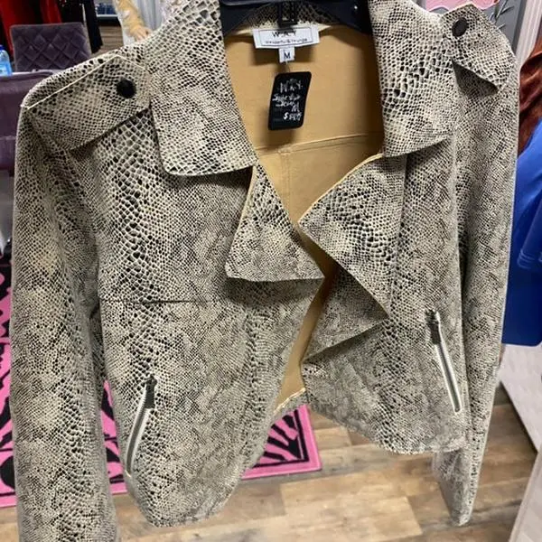 W.A.Y snake print jacket