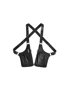 Multifunctional Tactical Vest Bag, Outdoor Casual Trail Running Chest Pack, Lightweight Breathable Sports Bag, Unisex, All Seasons, Oxford Fabric