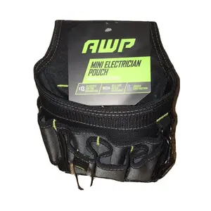 Big Time Products  AWP Mini Electrician Nylon Tool Pouch, Black