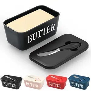 1 set of elegant, covered butter box set, easy-to-clean butter preservation box, butter jar – suitable for refrigerator storage, easy to clean surface, ideal for households, weddings, camping, parties, and outdoor activities.