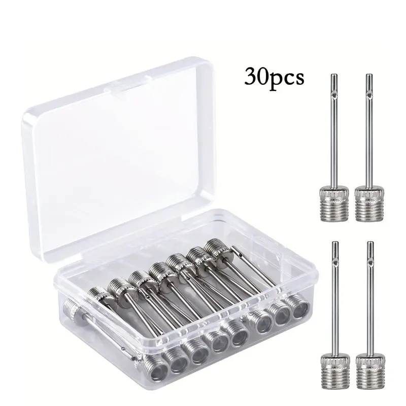 Air pump needle, high-quality inflation needle, suitable for inflating soccer balls, football, basketballs, volleyballs or rugby balls, comes with a portable storage box