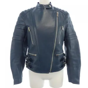 Pre-owned Celine Lambskin Small Leather Goods Riders Jacket