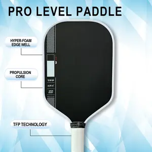 Ben Johns Perseus Pro IV 16mm 14mm Pickleball Paddle GEN 4 TFP Foam Core with T700 Carbon Fiber Surface for Explosive Power and Expanded Sweet Spot