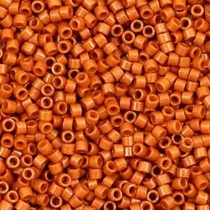 Flame Orange Duracoat 11/0 Delica Seed Beads || DB-2352  |   11/0 delica beads || DB2352