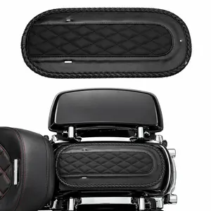 Black Rear Fender Bib Solo Seat Pad Aftermarket Replacement for Harley Touring Road King Road Glide Street Glide Electra Glide