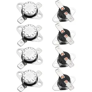 KSD301 Thermostat 40°C/104°F 10A Normally Open N.O Adjust Snap Disc Temperature Switch 8pcs,Bakelite Material