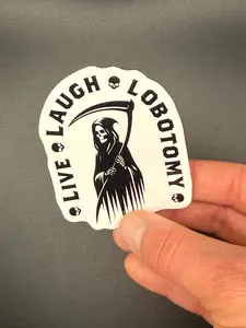 Dark Humor 2in Stickers – Funny, Sarcastic, Quirky Quotes