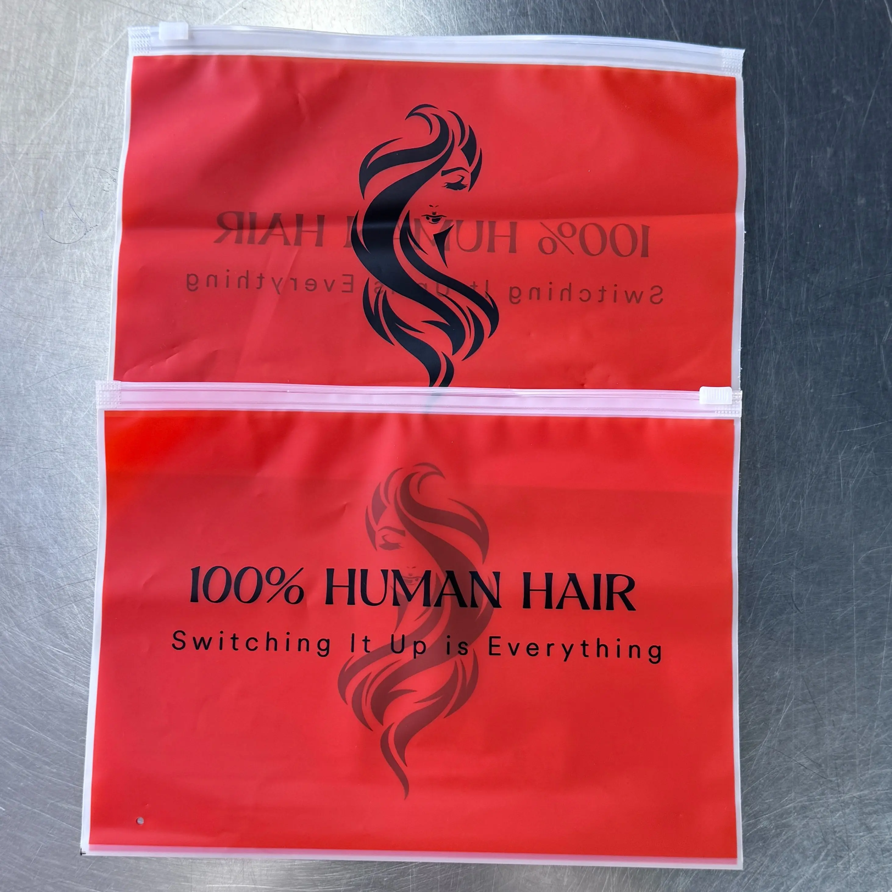 Durable Plastic Packaging Bag for Ponytail & Human Hair T Part Lace Wig Fashion Accessories, Wig Packaging Solution, Ponytail Wig