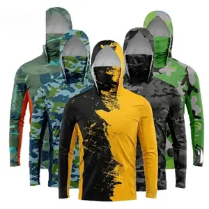 Sunscreen clothing for men and women, fishing hoodies, sun protection and rash prevention, bicycle jackets, shirts, hiking face collars, jackets, technology wool sportswearRAIMENTRY