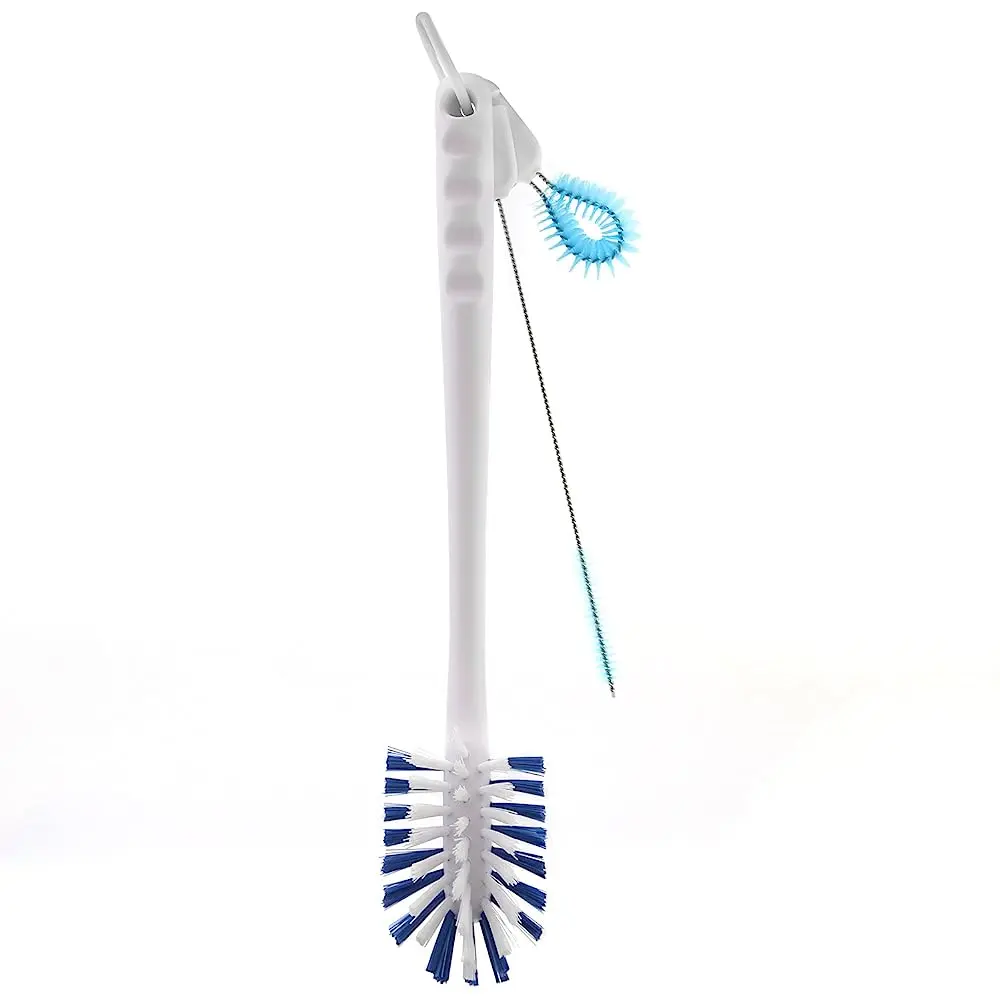 Bottle Brush, 3 in 1 Water Bottle Cleaner Kit Used for Cleaning Kitchen Sink, Glass Cup, Narrow Neck Bottle and Straw Lid