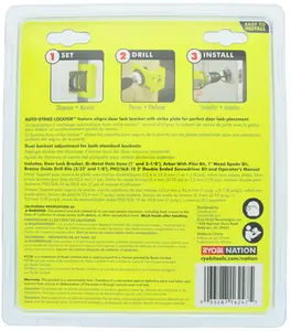 Ryobi A99HT2 Ryobi A99DLK4 Mortise Wood Metal Door Hinge Installation Kit for Bolt and Lock Installation