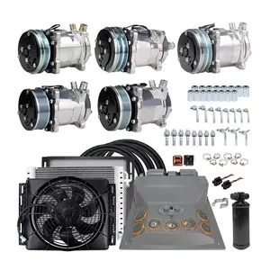 Universal Backwall A/C Air Conditioning Evaporator for Heavy Duty Machinery Truck Tractor Caravan Trailer Automotive