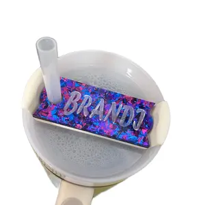 Confetti Stanley tumbler name tag