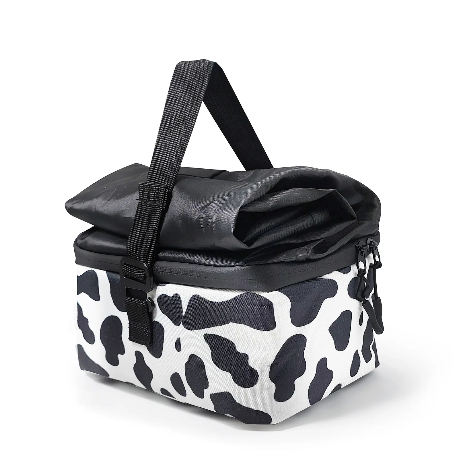 Insulated Lunch Bag for Women, Patterned Polyester Tote with Scalable Top, Leakproof Liner & Durable Buckle Strap for Work and Picnic, Thermal Bag, Durable Insulated Bag