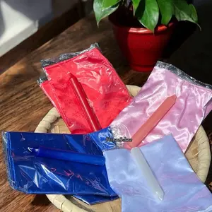 35” Satin Scarf & Candle Set Mouchwa Lwa for Altar Use Spiritual Offerings Rituals Ceremonies Personal Practices Decor Ornaments Perfect for Spiritual Practices