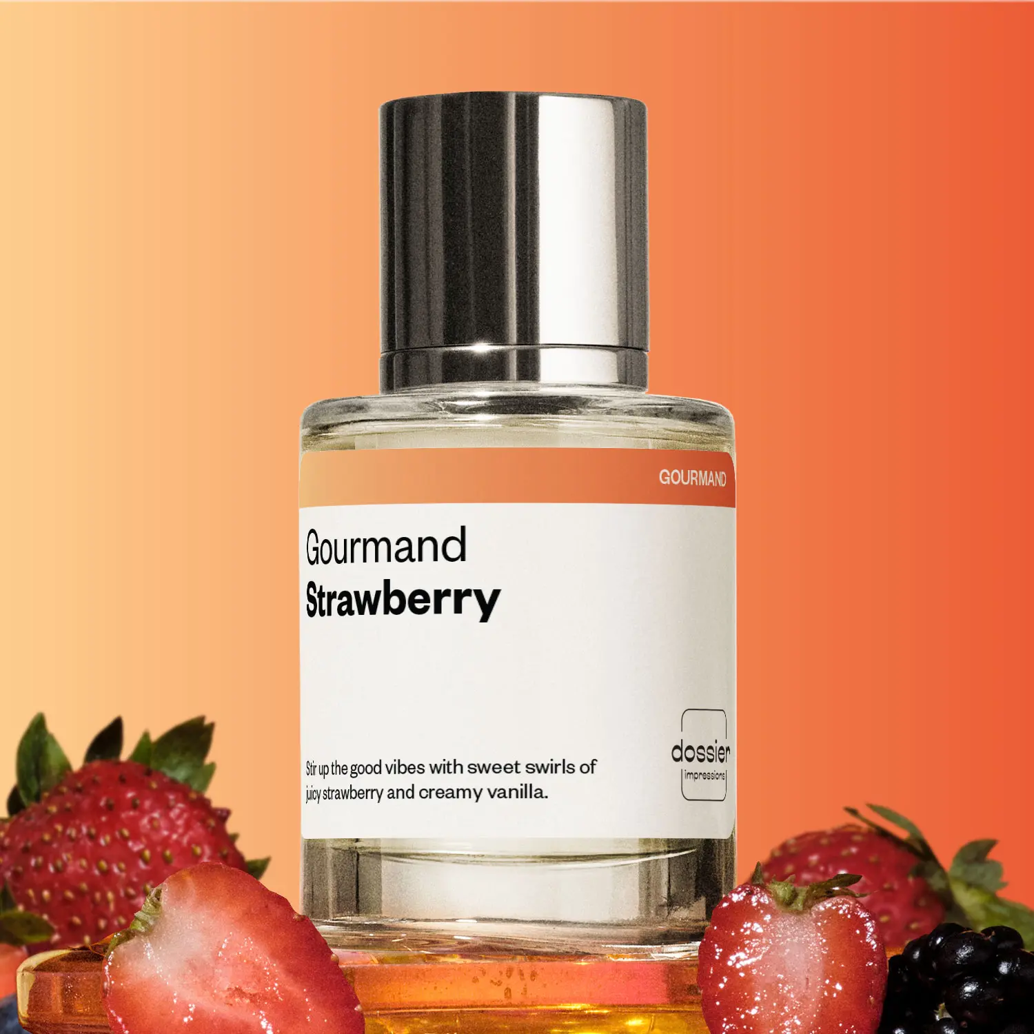 Gourmand Strawberry, Dossier, Women's Perfume, Eau de Parfum, 50ml, Strawberry, Coconut, Vanilla, Hazelnut, Orange Blossom Gourmand Strawberry, Dossier, Women's Perfume, Eau de Parfum, 50ml, Strawberry, Coconut, Vanilla, Hazelnut, Orange Blossom