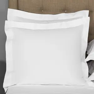 European Square Pillow Shams Set of 2 White 600 Thread Count  Egyptian  Pack of 2 Euro 26X26 White Pillow Shams Cushion Cover, Cases Decorative Pillow Covers