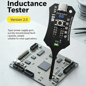 Inductance Tester Motherboard Coil Tester Electronic Circuit Board Inductor Detector for Phone Motherboard Component Electromagnetic Induction Quick Fault Check Tool | Inductance Tester for PCB Coil & Motherboard Circuit Board, Electronic Component Repair