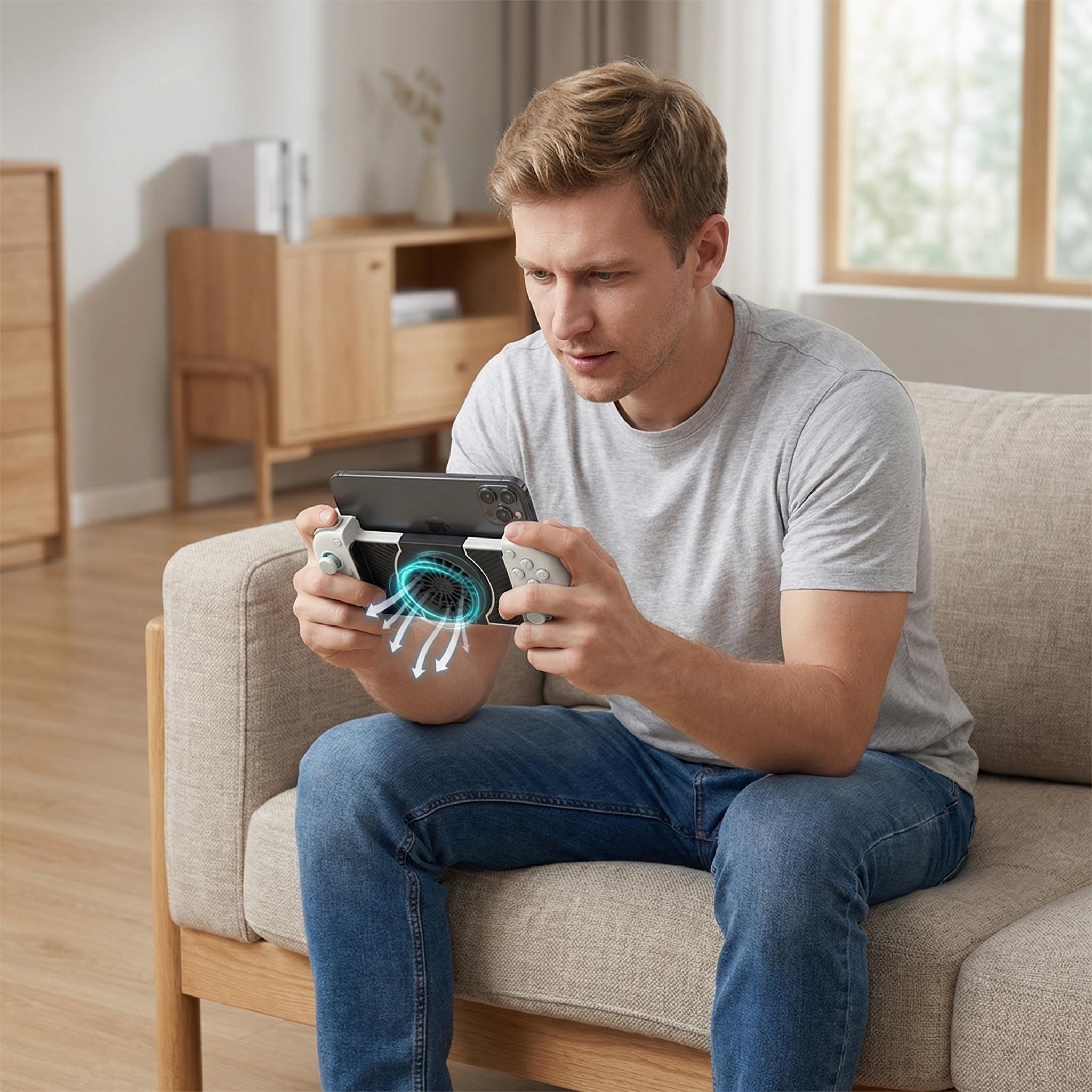 Wireless Controller Cooling fan Stretch Gamepad for Android Game Controller for Android & iPhone PC / Switch And Xbox,Newly Designed Anti-Pinch Hand with APP Plug and Play Gamepad with Hall Effect Joysticks/Hall Trigger Wireless Stretch Gamepad Wireless Controller Cooling fan Stretch Gamepad for Android Game Controller for Android & iPhone PC / Switch And Xbox,Newly Designed Anti-Pinch Hand with APP Plug and Play Gamepad with Hall Effect Joysticks/Hall Trigger Wireless Stretch Gamepad