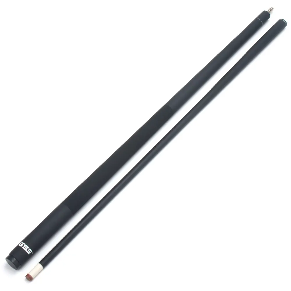 58" 2-Piece Matte Black Fiberglass Graphite Composite Billiard Pool Cue Stick Billiards Cue Billiard Cue Sticks