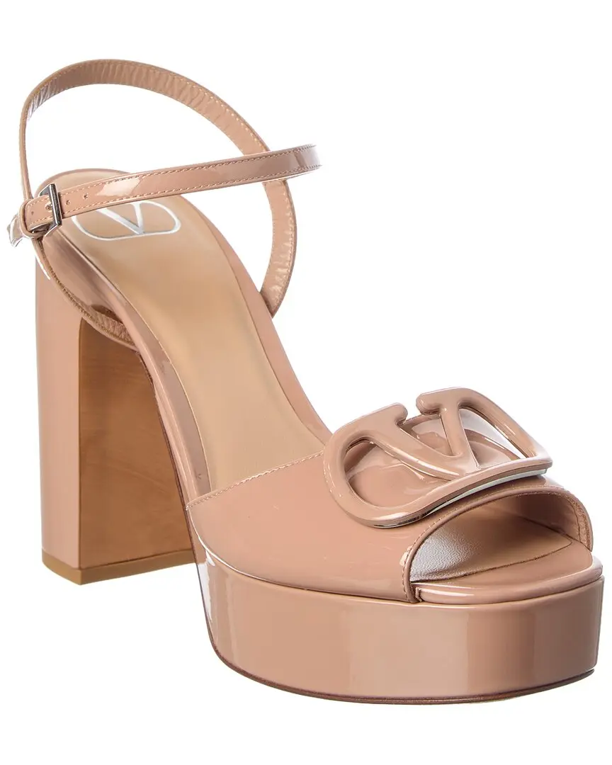 Valentino Vlogo Signature 115 Patent Platform Sandal
