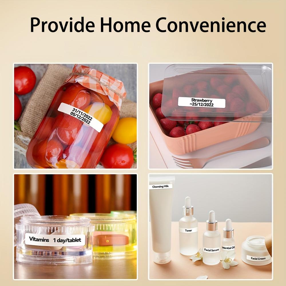 thermal label stickers, thermal label paper, self-adhesive label paper, non-adhesive label paper, suitable for P11, P12, P15, M1, D35. Can be used for gift tags and name tags, with waterproof and oil-proof features.