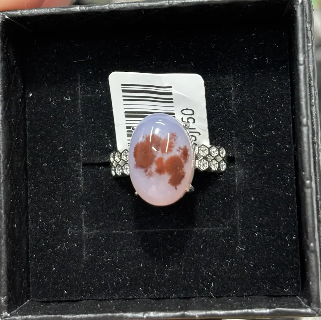Lena(12598)gc.s925，Cinnabar Agate