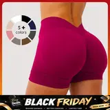 [SIZE UP 1] DENFY LJ V BACK SCRUNCH SHORTS Fitness Gymwear Yoga Pants Gym Workout Sportswear Drying Exercise Yoga High Cycling Quick Drying Gymclothes #BackToSchool