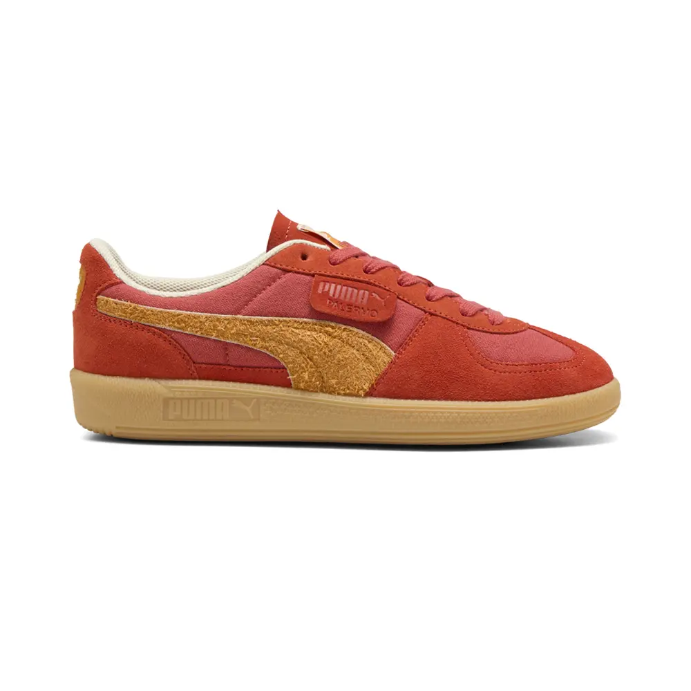 PUMA Mens Palermo Weathered Lace Up Sneakers Shoes Casual - Red PUMA Mens Palermo Weathered Lace Up Sneakers Shoes Casual - Red