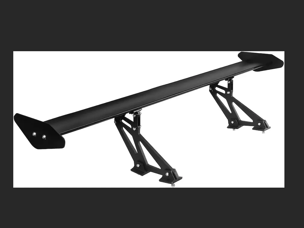 43.3 in Aluminum Universal Fit Car Rear Spoiler - Auto Trunk Replacement Body Accessory, Matte Finish, Durable Construction, Fits Various Auto Models, 43.3 Inches, Trunk Spoiler