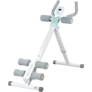 Height Adjustable Ab Trainer Abdominal Whole Body Workout Machine Waist Cruncher Core Toner, Leg, Thighs, Buttocks Shaper with LCD Monitor AB9300