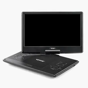 VEVOR Portable DVD Player 14inch HD Swivel Display Screen 4.5-5 Hours Built-in Battery