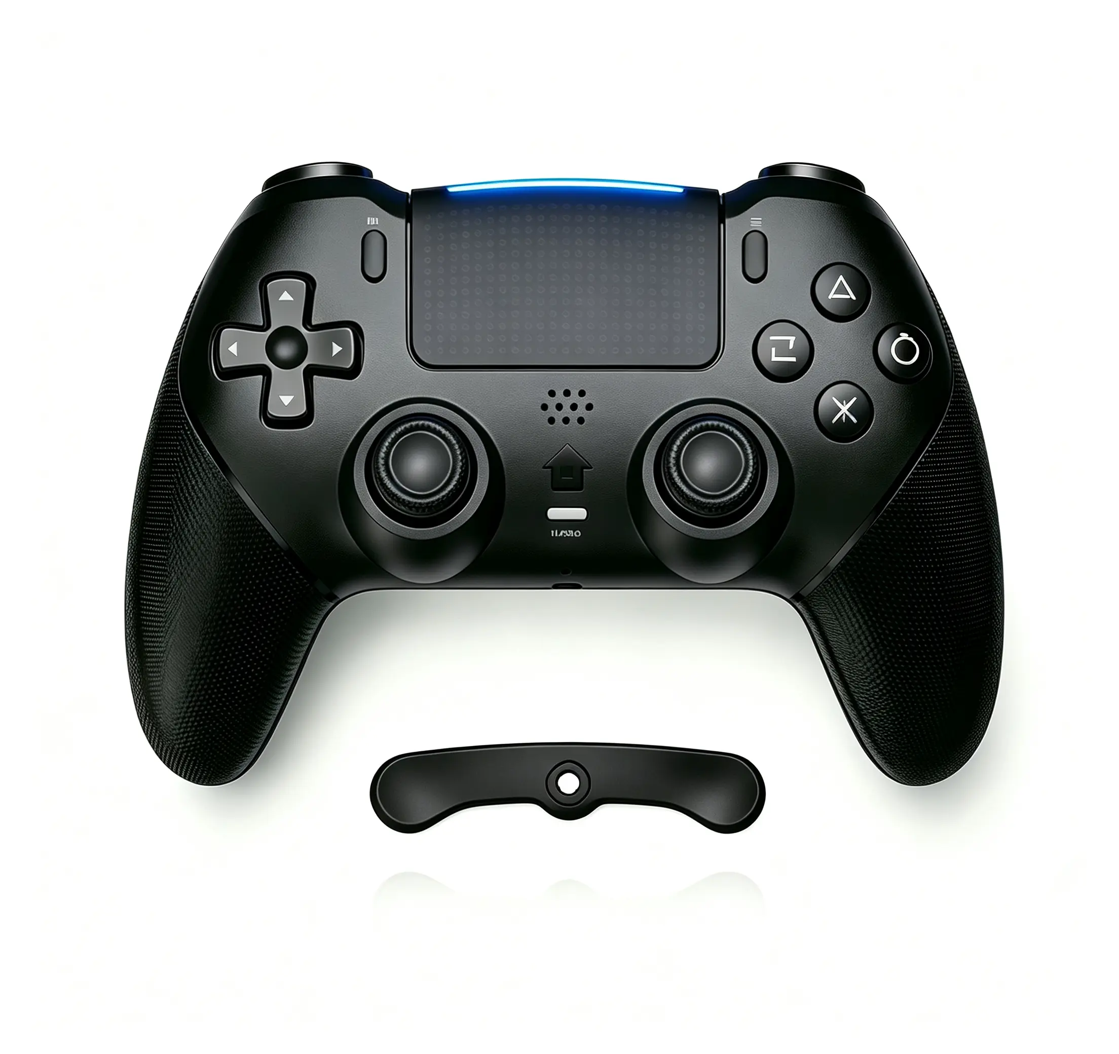 PS5/PC RGB Wireless Controller with Anti-Drift Sticks – Programmable Macro Back Button, 6-Axis Gyroscope, Dual Vibration, Rapid Fire, Touchpad, Bluetooth 5.0, 3.5 mm Audio and Microphone Jack