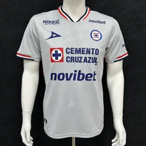 2025 2026 New Cruz Azul Away Gray Short Sleeves Football Jersey
