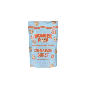 WonderPop Cinnamon Burst Popped Water Lily Seeds - Sweet Bliss, 90 Calorie, 2g Protein, 1g Fiber, Gluten-Free, Non-GMO, Versatile Snack