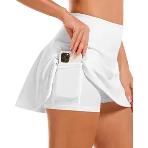Women's Tennis Golf Skirts High Waisted with Pockets Inner Shorts for Athletic Skorts Sports Running Pickleball